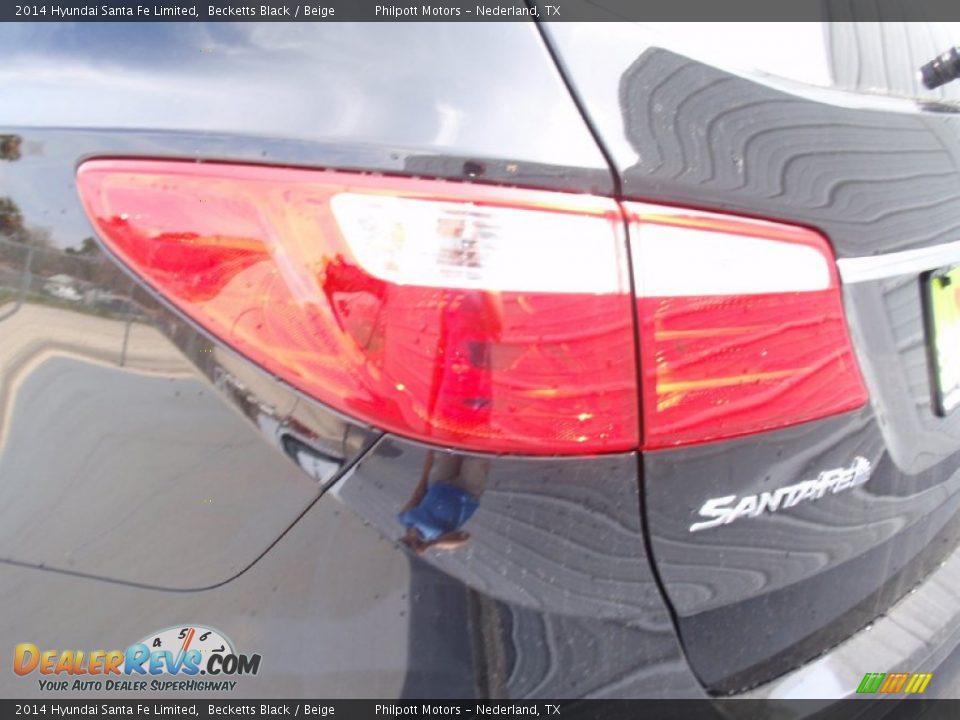 2014 Hyundai Santa Fe Limited Becketts Black / Beige Photo #14
