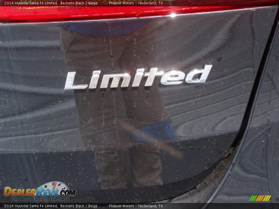 2014 Hyundai Santa Fe Limited Becketts Black / Beige Photo #16