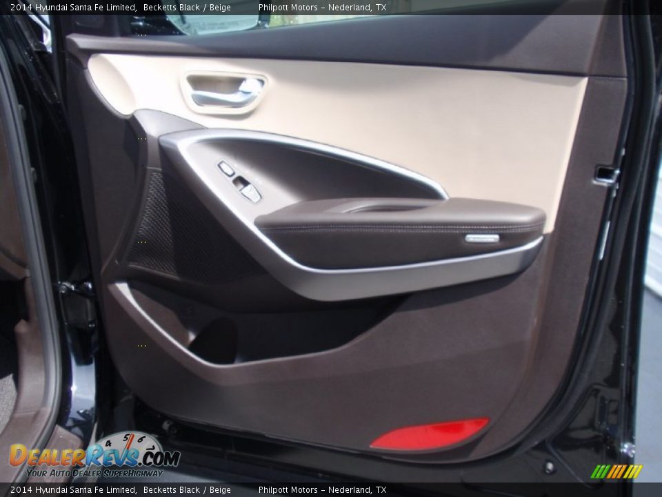 2014 Hyundai Santa Fe Limited Becketts Black / Beige Photo #18
