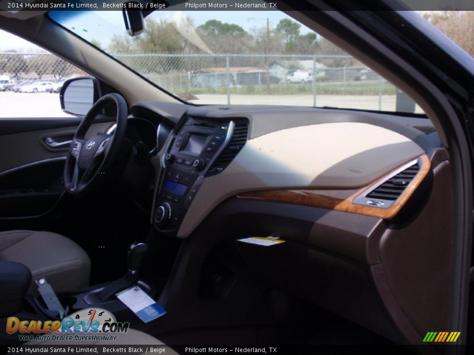 2014 Hyundai Santa Fe Limited Becketts Black / Beige Photo #19