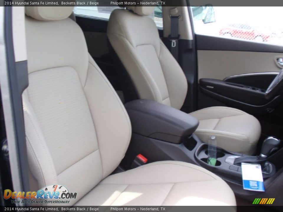 2014 Hyundai Santa Fe Limited Becketts Black / Beige Photo #20