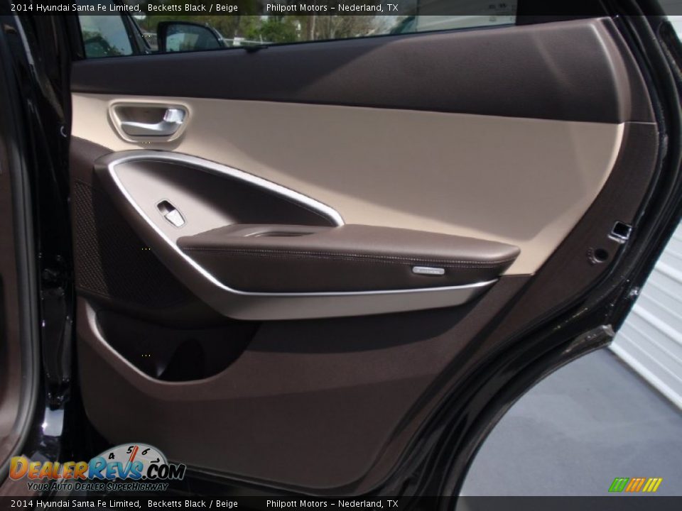 2014 Hyundai Santa Fe Limited Becketts Black / Beige Photo #21