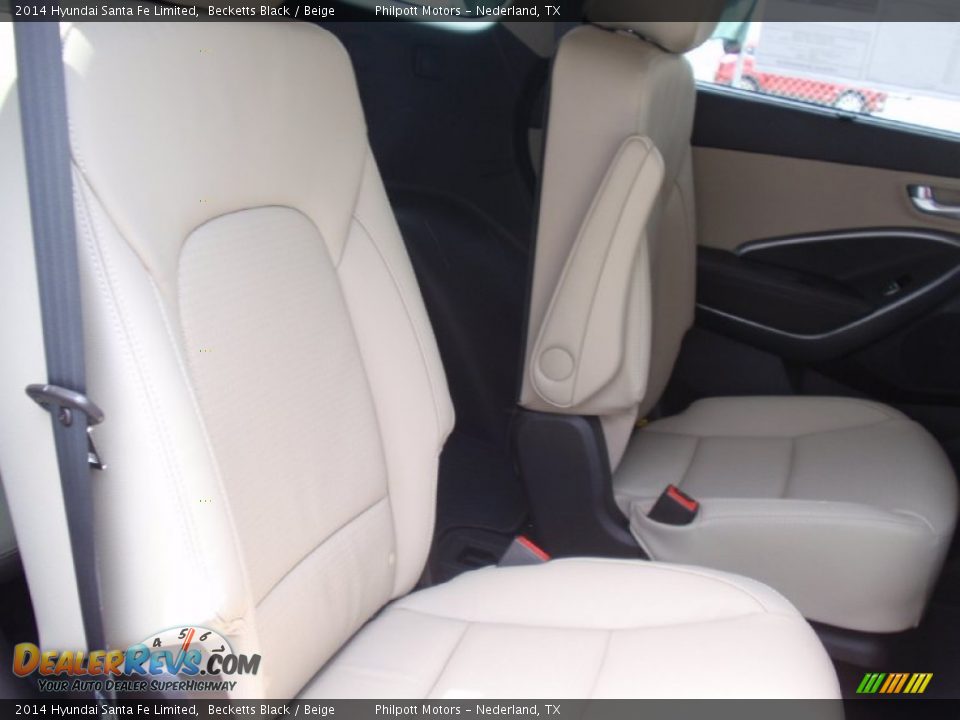 2014 Hyundai Santa Fe Limited Becketts Black / Beige Photo #22