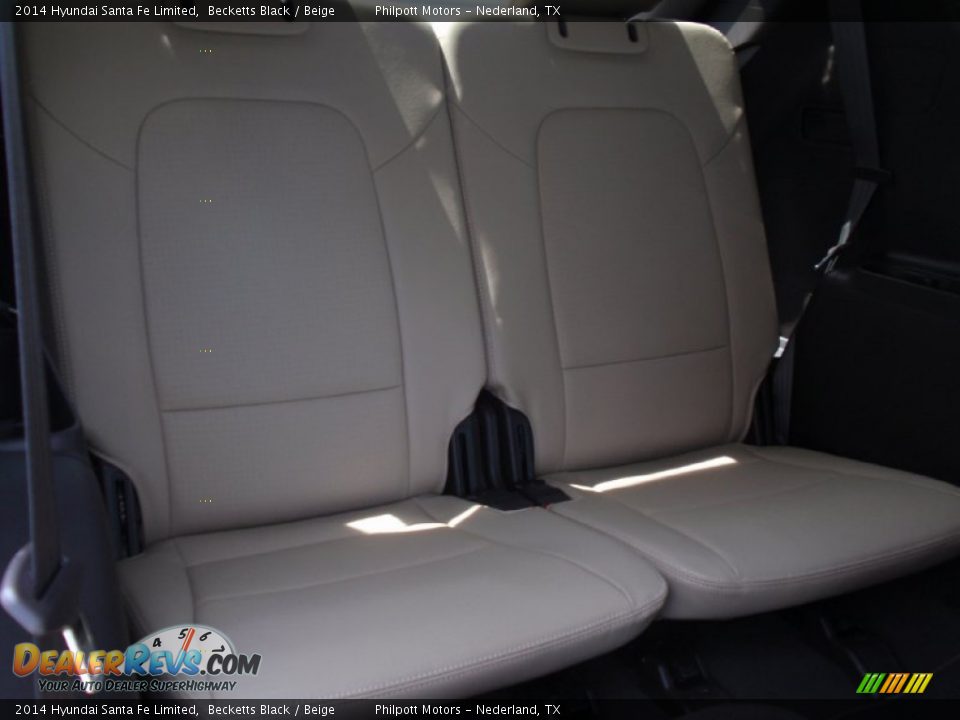 2014 Hyundai Santa Fe Limited Becketts Black / Beige Photo #23