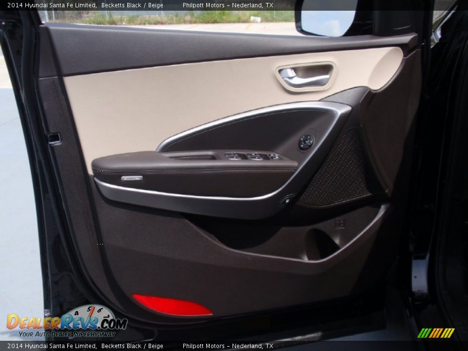 2014 Hyundai Santa Fe Limited Becketts Black / Beige Photo #27