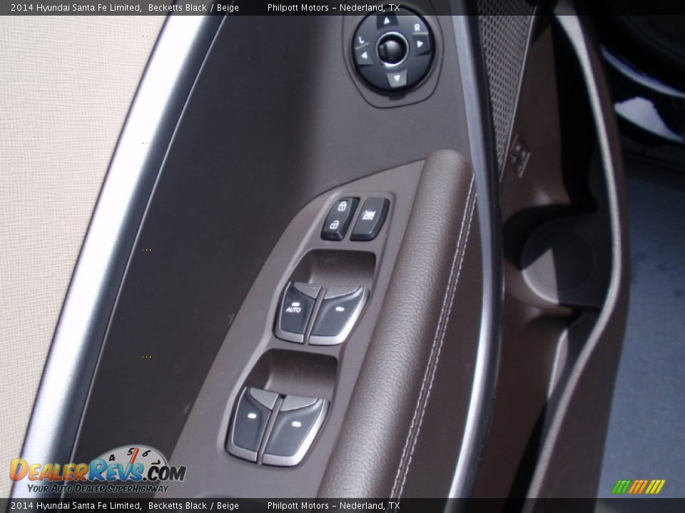 2014 Hyundai Santa Fe Limited Becketts Black / Beige Photo #28