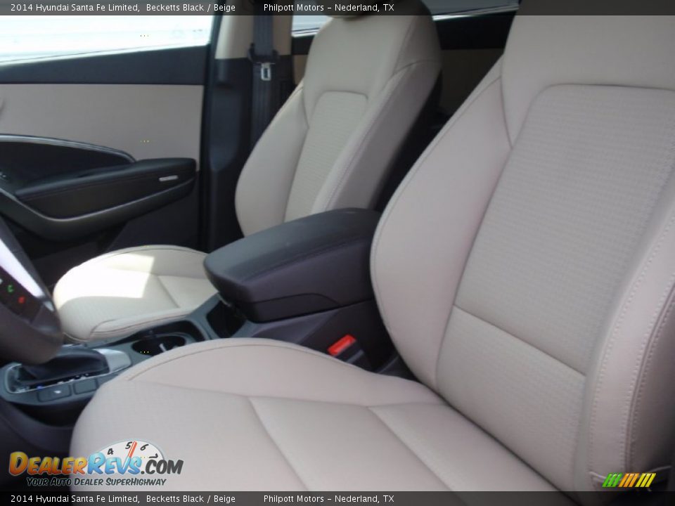 2014 Hyundai Santa Fe Limited Becketts Black / Beige Photo #30