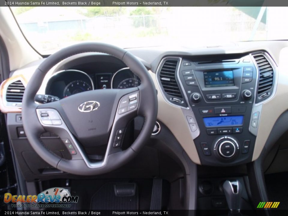 2014 Hyundai Santa Fe Limited Becketts Black / Beige Photo #32