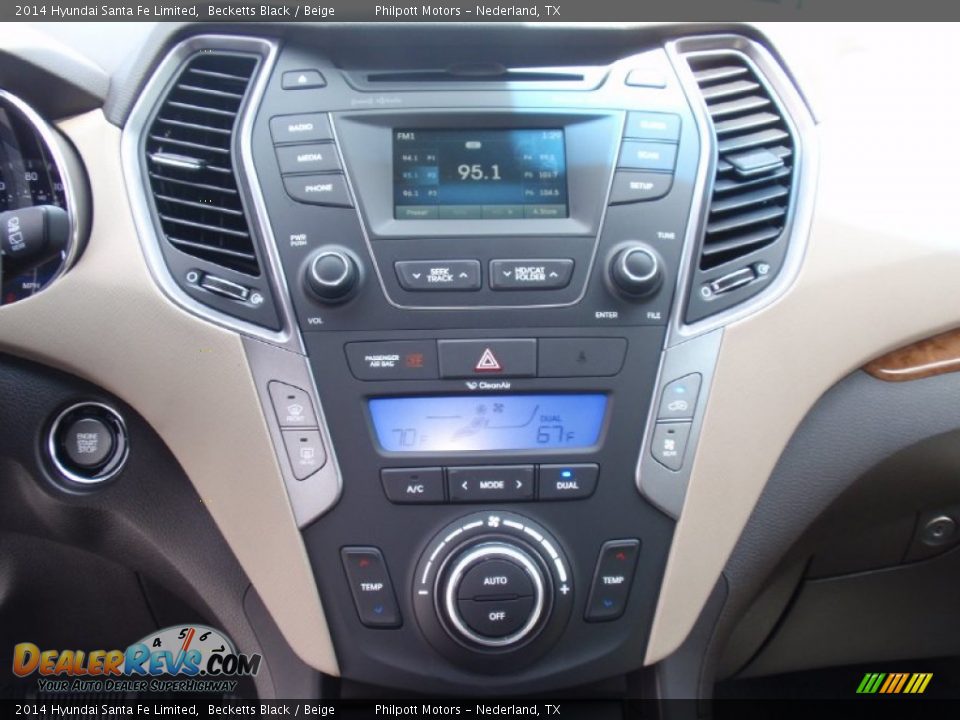 2014 Hyundai Santa Fe Limited Becketts Black / Beige Photo #33