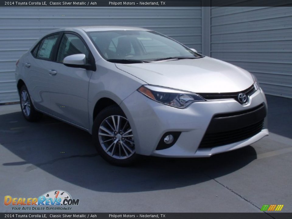 2014 Toyota Corolla LE Classic Silver Metallic / Ash Photo #2