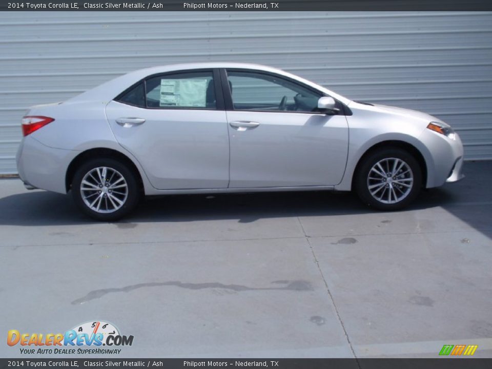 2014 Toyota Corolla LE Classic Silver Metallic / Ash Photo #3