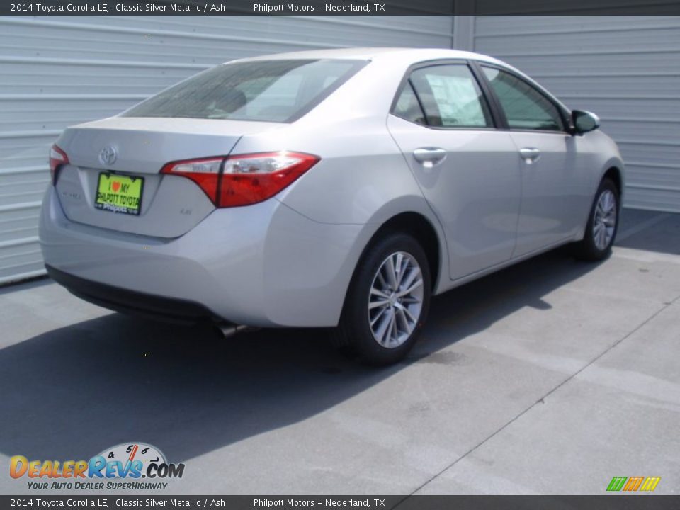 2014 Toyota Corolla LE Classic Silver Metallic / Ash Photo #4