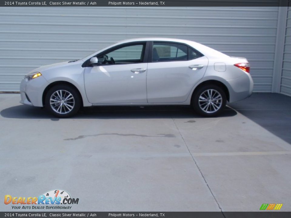 2014 Toyota Corolla LE Classic Silver Metallic / Ash Photo #6