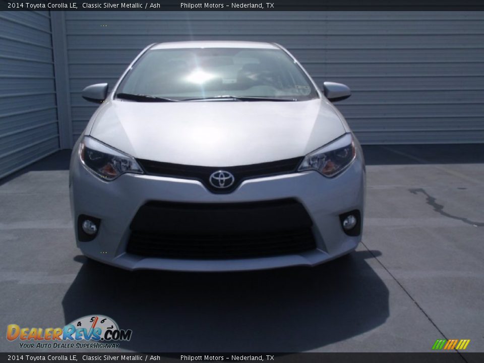 2014 Toyota Corolla LE Classic Silver Metallic / Ash Photo #8