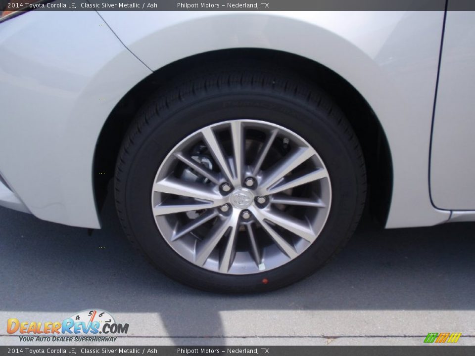 2014 Toyota Corolla LE Classic Silver Metallic / Ash Photo #12