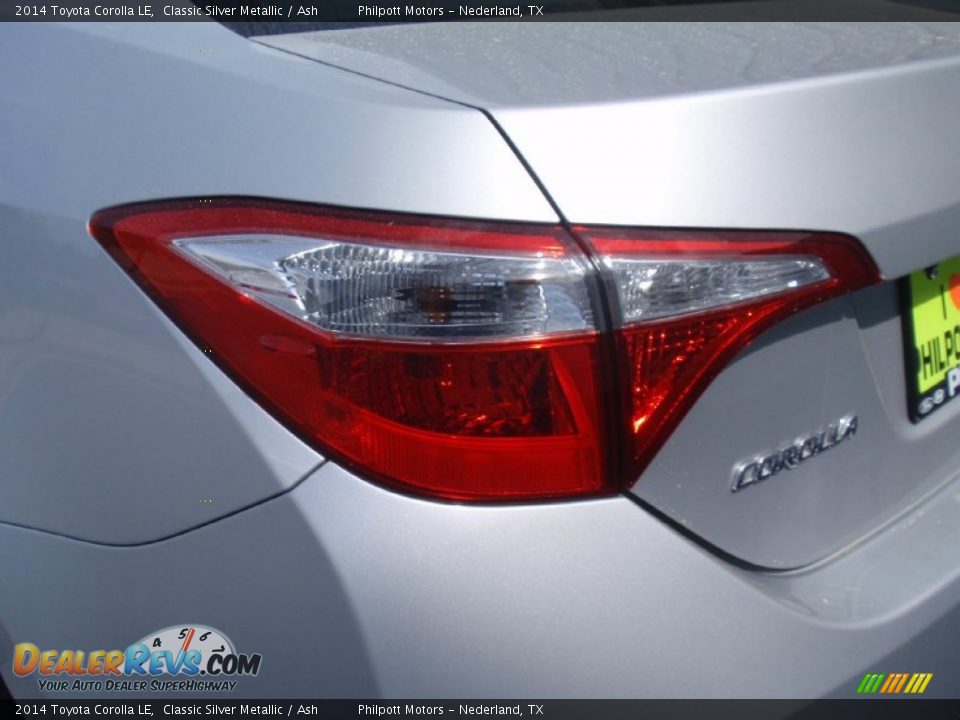 2014 Toyota Corolla LE Classic Silver Metallic / Ash Photo #13