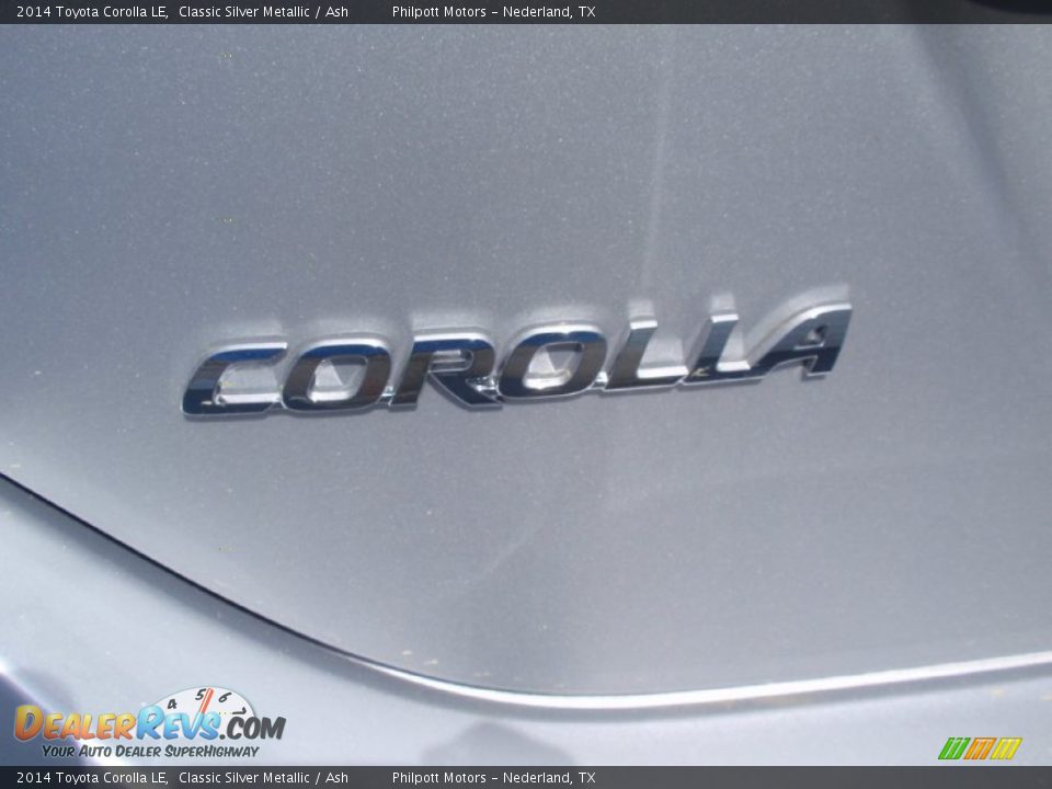 2014 Toyota Corolla LE Classic Silver Metallic / Ash Photo #14