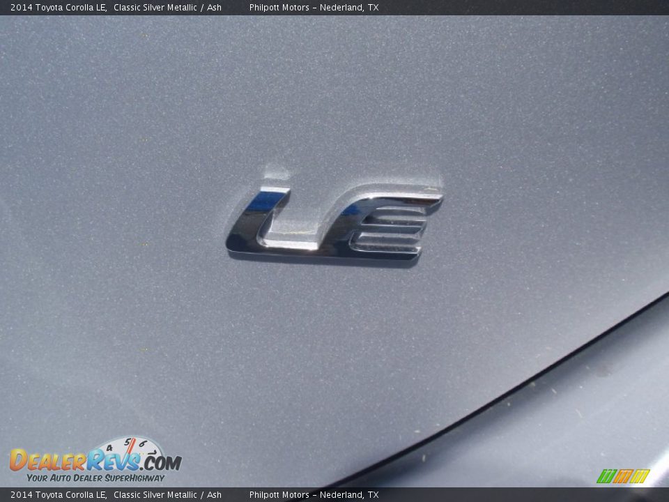 2014 Toyota Corolla LE Classic Silver Metallic / Ash Photo #15