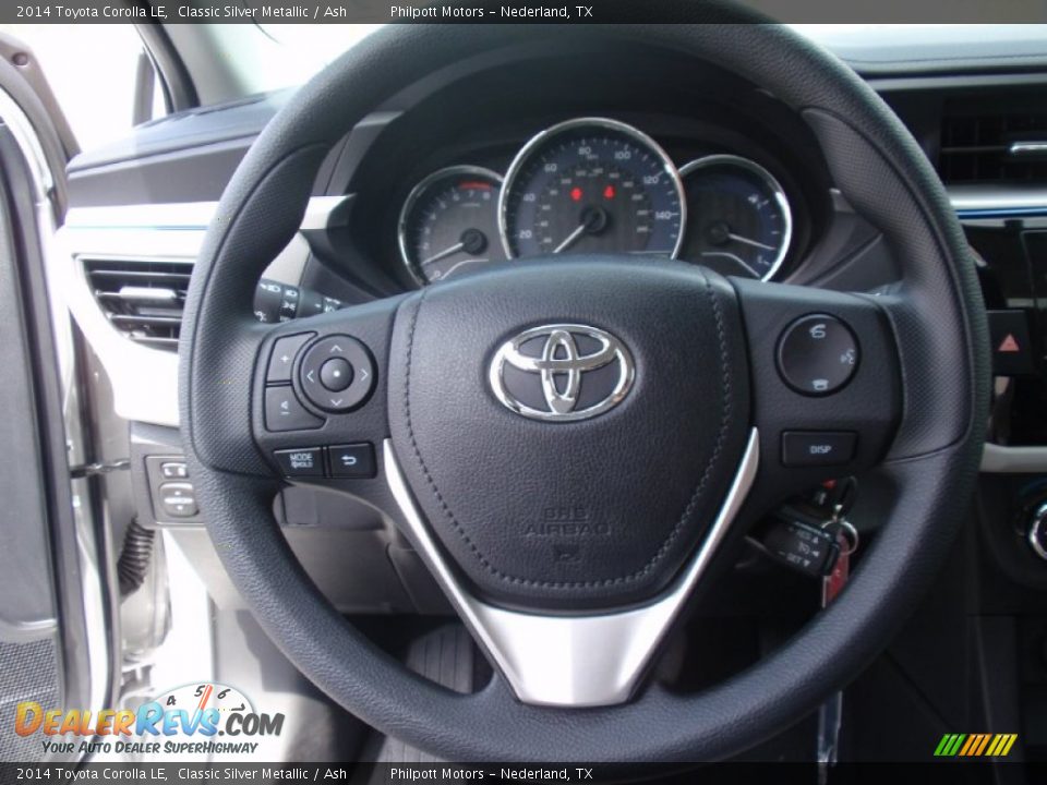 2014 Toyota Corolla LE Classic Silver Metallic / Ash Photo #30