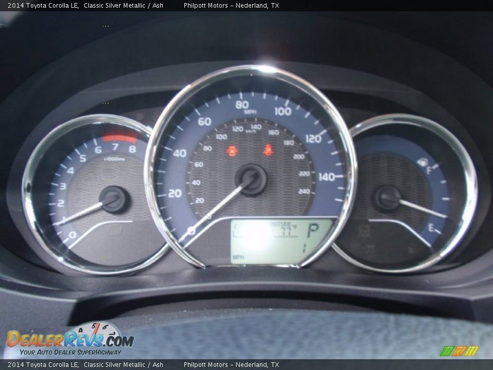 2014 Toyota Corolla LE Classic Silver Metallic / Ash Photo #31