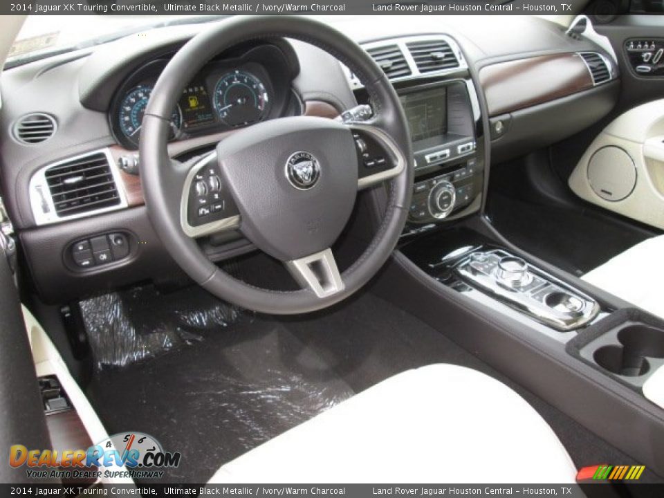 Ivory/Warm Charcoal Interior - 2014 Jaguar XK Touring Convertible Photo #3