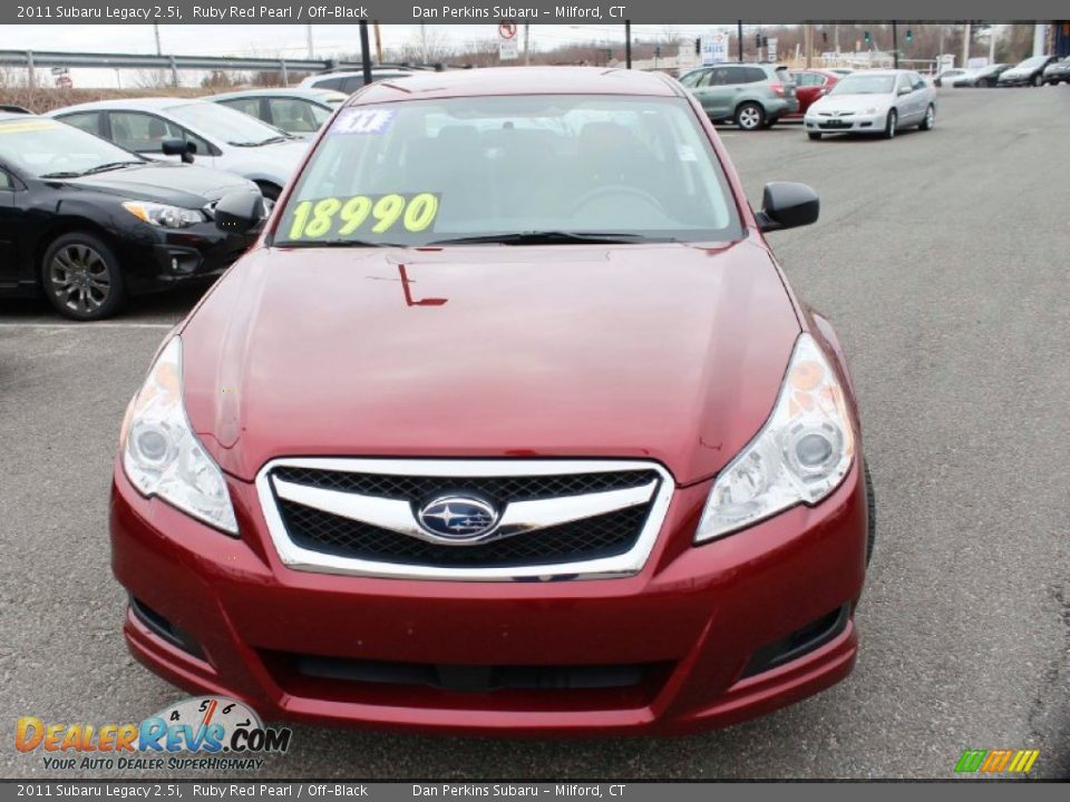 2011 Subaru Legacy 2.5i Ruby Red Pearl / Off-Black Photo #2