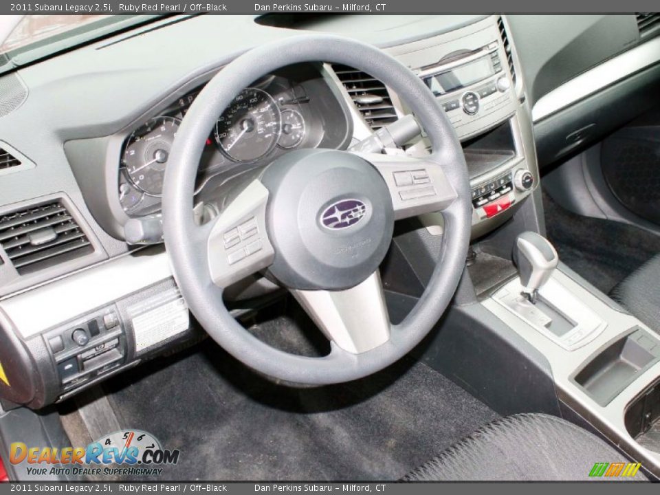 2011 Subaru Legacy 2.5i Ruby Red Pearl / Off-Black Photo #5