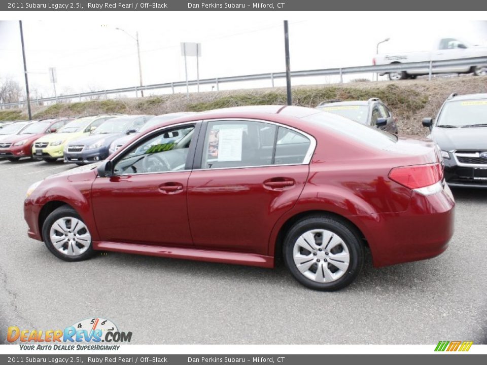 2011 Subaru Legacy 2.5i Ruby Red Pearl / Off-Black Photo #11