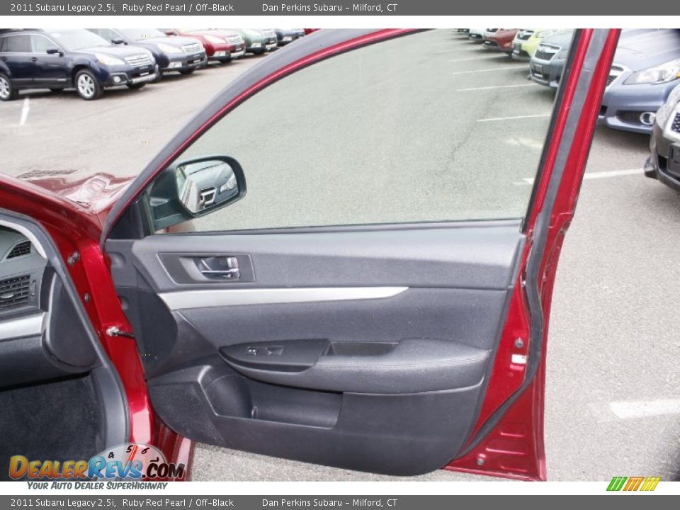 2011 Subaru Legacy 2.5i Ruby Red Pearl / Off-Black Photo #17