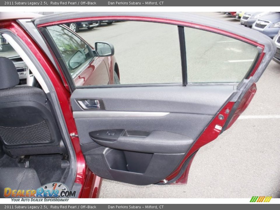 2011 Subaru Legacy 2.5i Ruby Red Pearl / Off-Black Photo #18