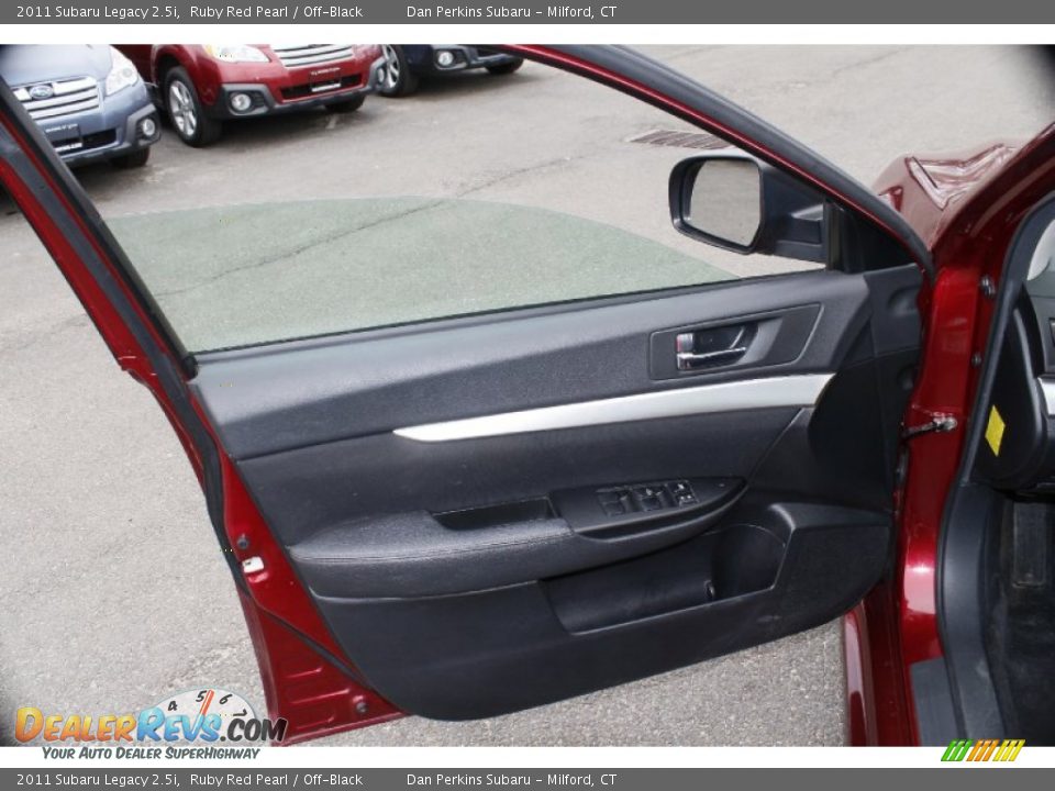 2011 Subaru Legacy 2.5i Ruby Red Pearl / Off-Black Photo #19