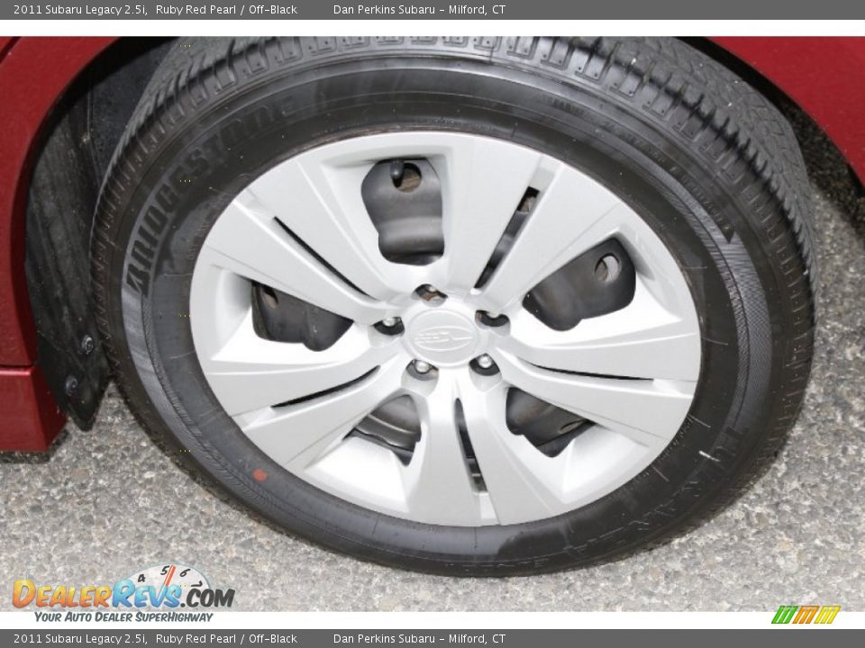 2011 Subaru Legacy 2.5i Ruby Red Pearl / Off-Black Photo #21