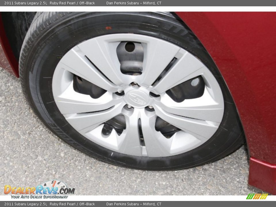 2011 Subaru Legacy 2.5i Ruby Red Pearl / Off-Black Photo #22