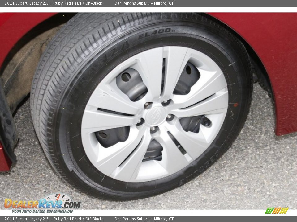 2011 Subaru Legacy 2.5i Ruby Red Pearl / Off-Black Photo #23