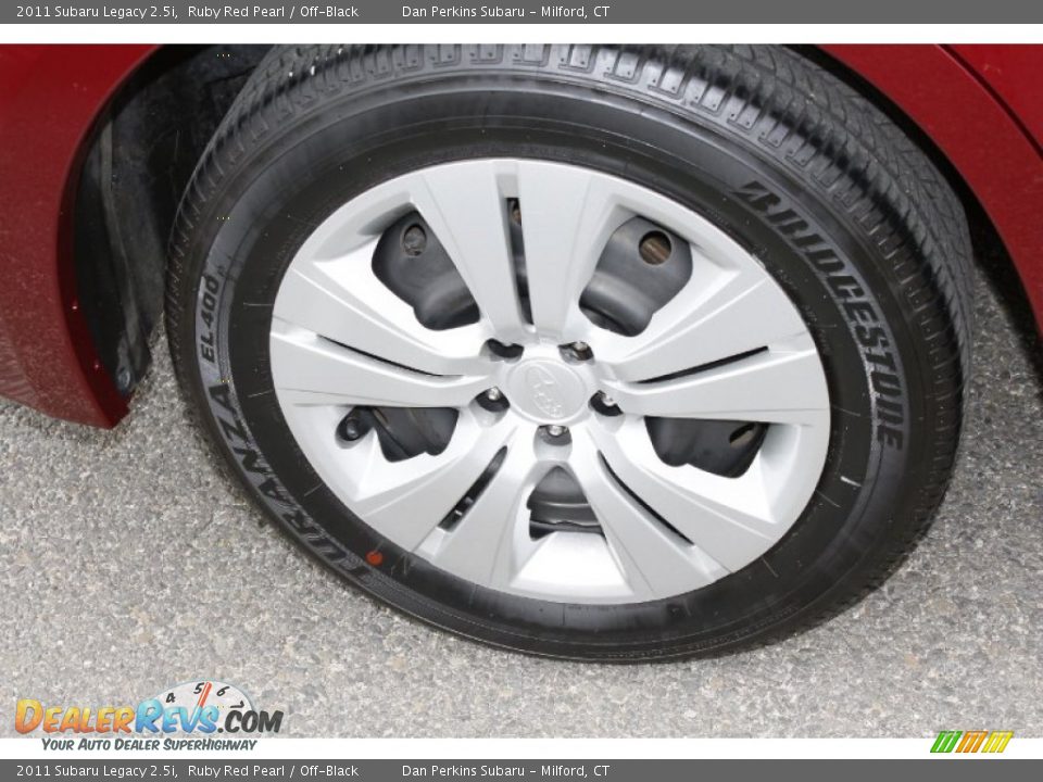 2011 Subaru Legacy 2.5i Ruby Red Pearl / Off-Black Photo #24