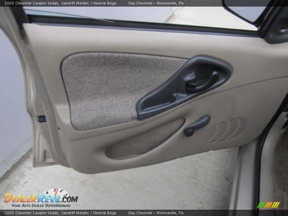 Door Panel of 2003 Chevrolet Cavalier Sedan Photo #11