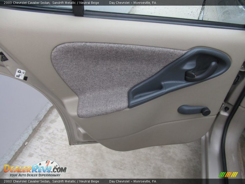 Door Panel of 2003 Chevrolet Cavalier Sedan Photo #13