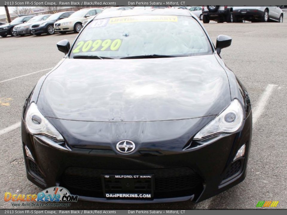 2013 Scion FR-S Sport Coupe Raven Black / Black/Red Accents Photo #2