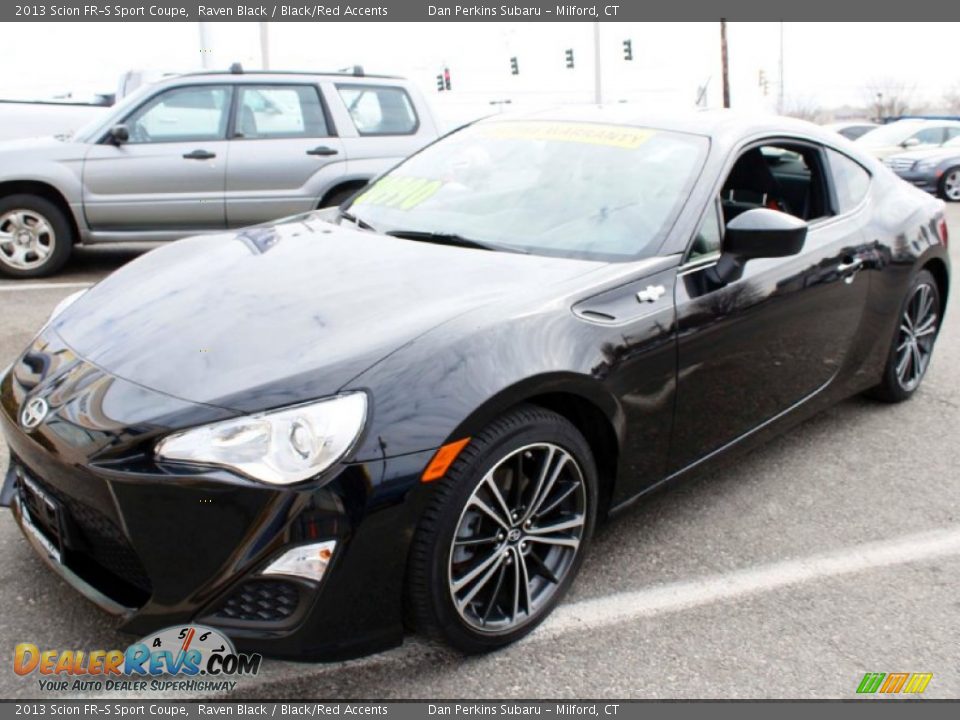 2013 Scion FR-S Sport Coupe Raven Black / Black/Red Accents Photo #3