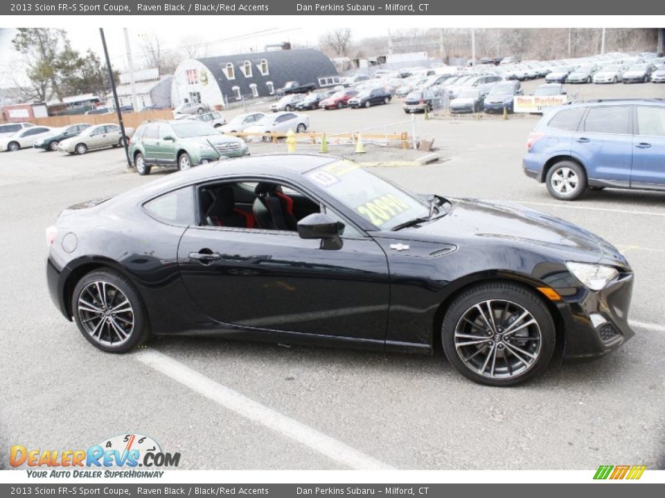 2013 Scion FR-S Sport Coupe Raven Black / Black/Red Accents Photo #4