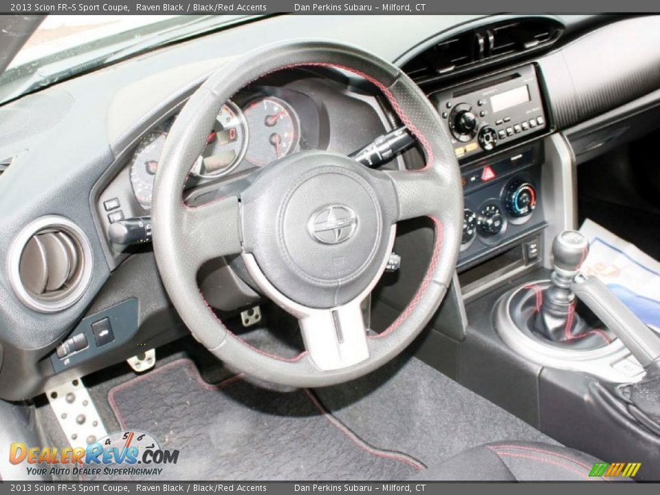 2013 Scion FR-S Sport Coupe Raven Black / Black/Red Accents Photo #5