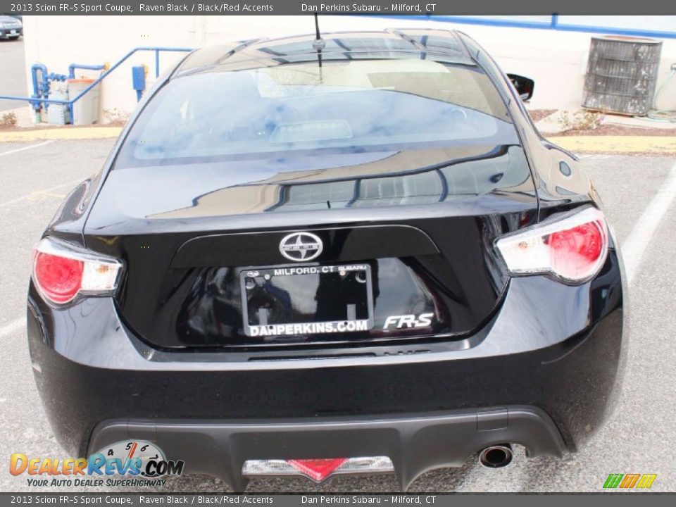 2013 Scion FR-S Sport Coupe Raven Black / Black/Red Accents Photo #7