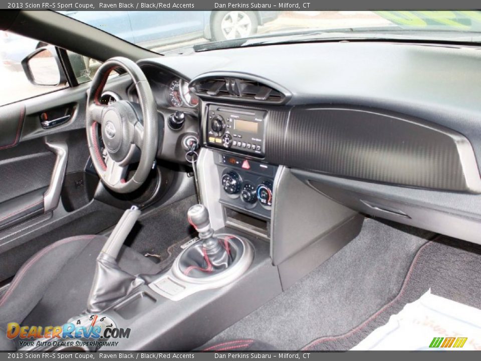 2013 Scion FR-S Sport Coupe Raven Black / Black/Red Accents Photo #9