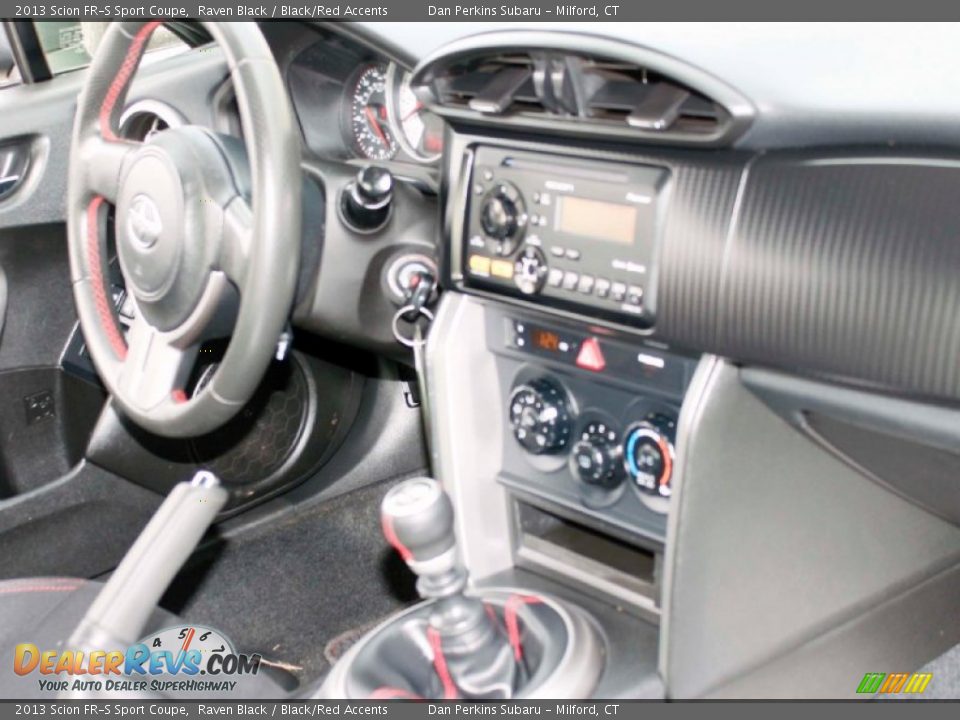 2013 Scion FR-S Sport Coupe Raven Black / Black/Red Accents Photo #10