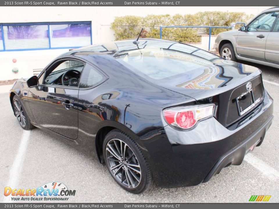 2013 Scion FR-S Sport Coupe Raven Black / Black/Red Accents Photo #11