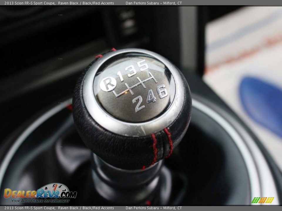 2013 Scion FR-S Sport Coupe Raven Black / Black/Red Accents Photo #13