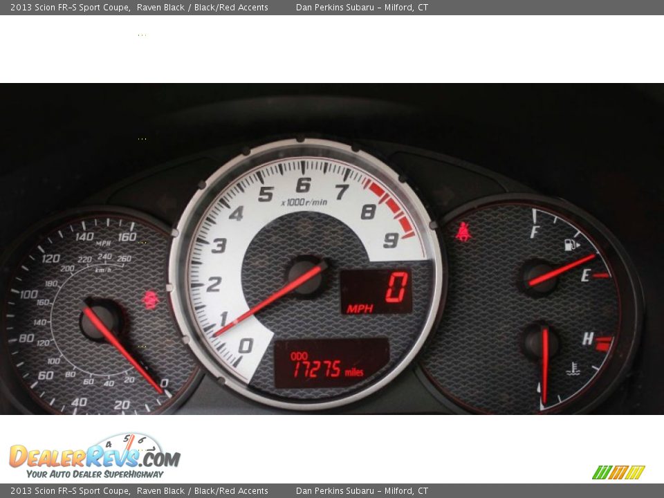 2013 Scion FR-S Sport Coupe Raven Black / Black/Red Accents Photo #16