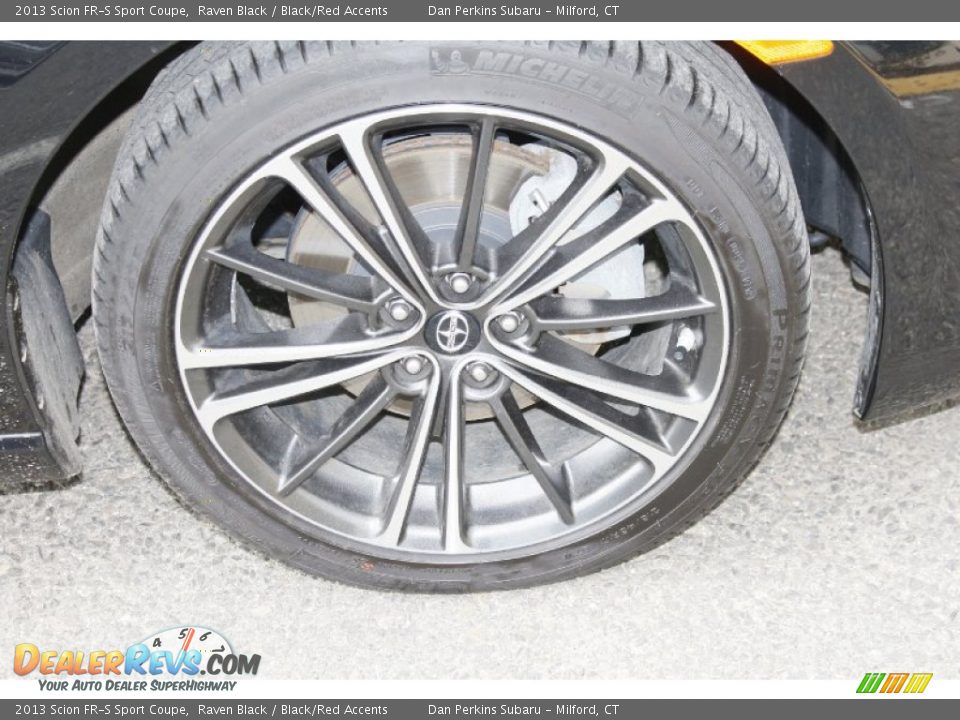 2013 Scion FR-S Sport Coupe Raven Black / Black/Red Accents Photo #19