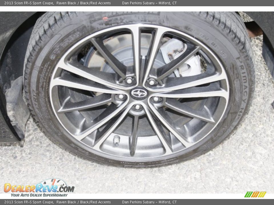 2013 Scion FR-S Sport Coupe Raven Black / Black/Red Accents Photo #21