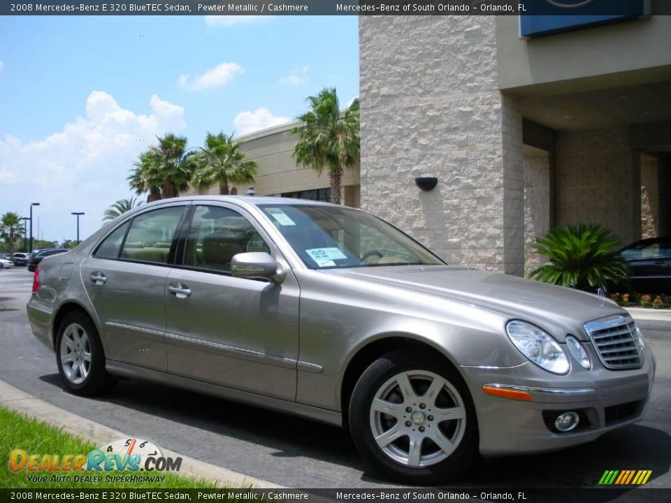 2008 Mercedes-Benz E 320 BlueTEC Sedan Pewter Metallic / Cashmere Photo #4